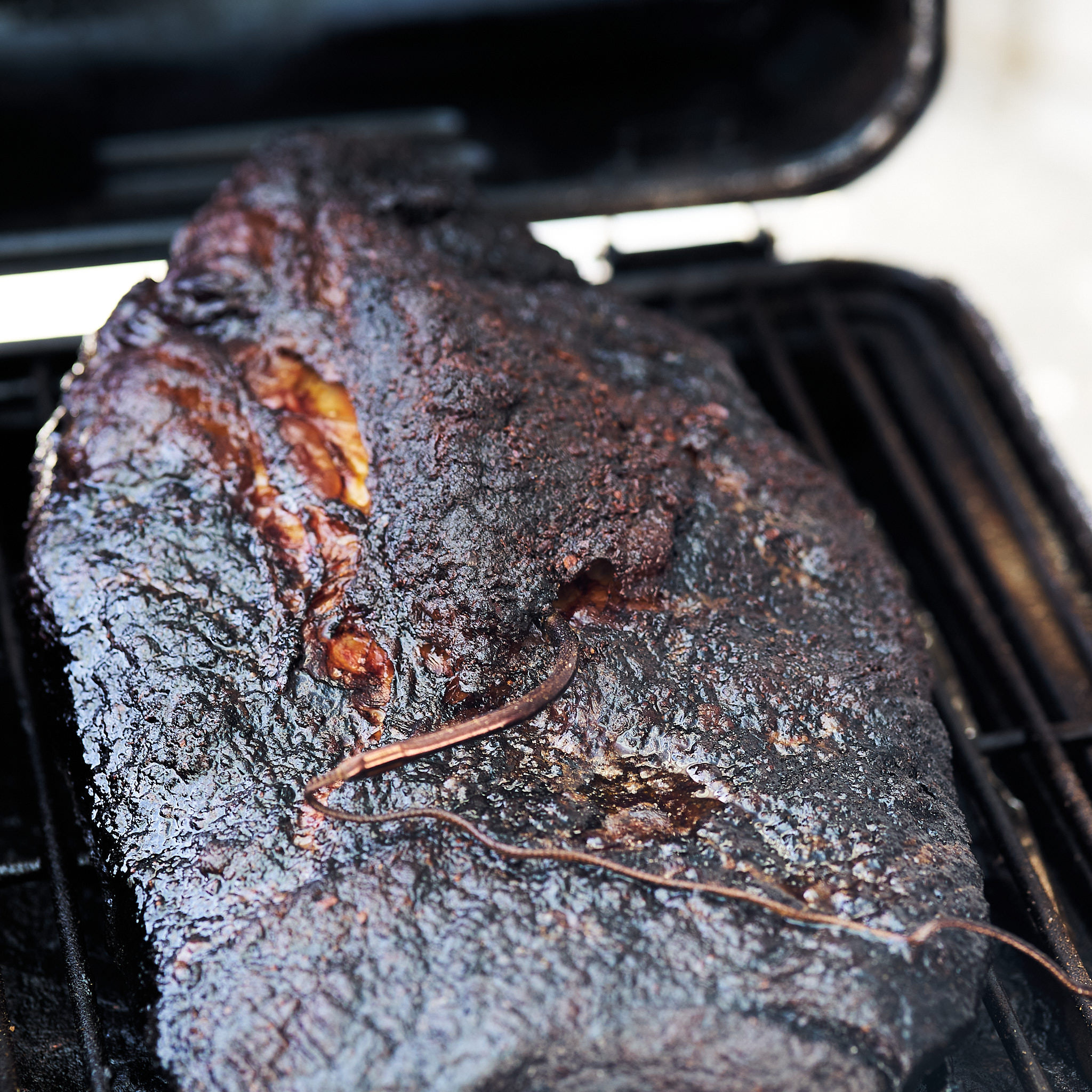 Full Packer Brisket im Smoker