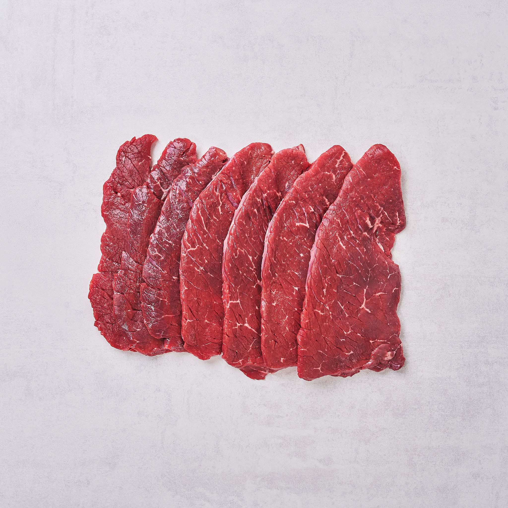 Rinderschnitzel von der Kalbin Produktfotigrafie