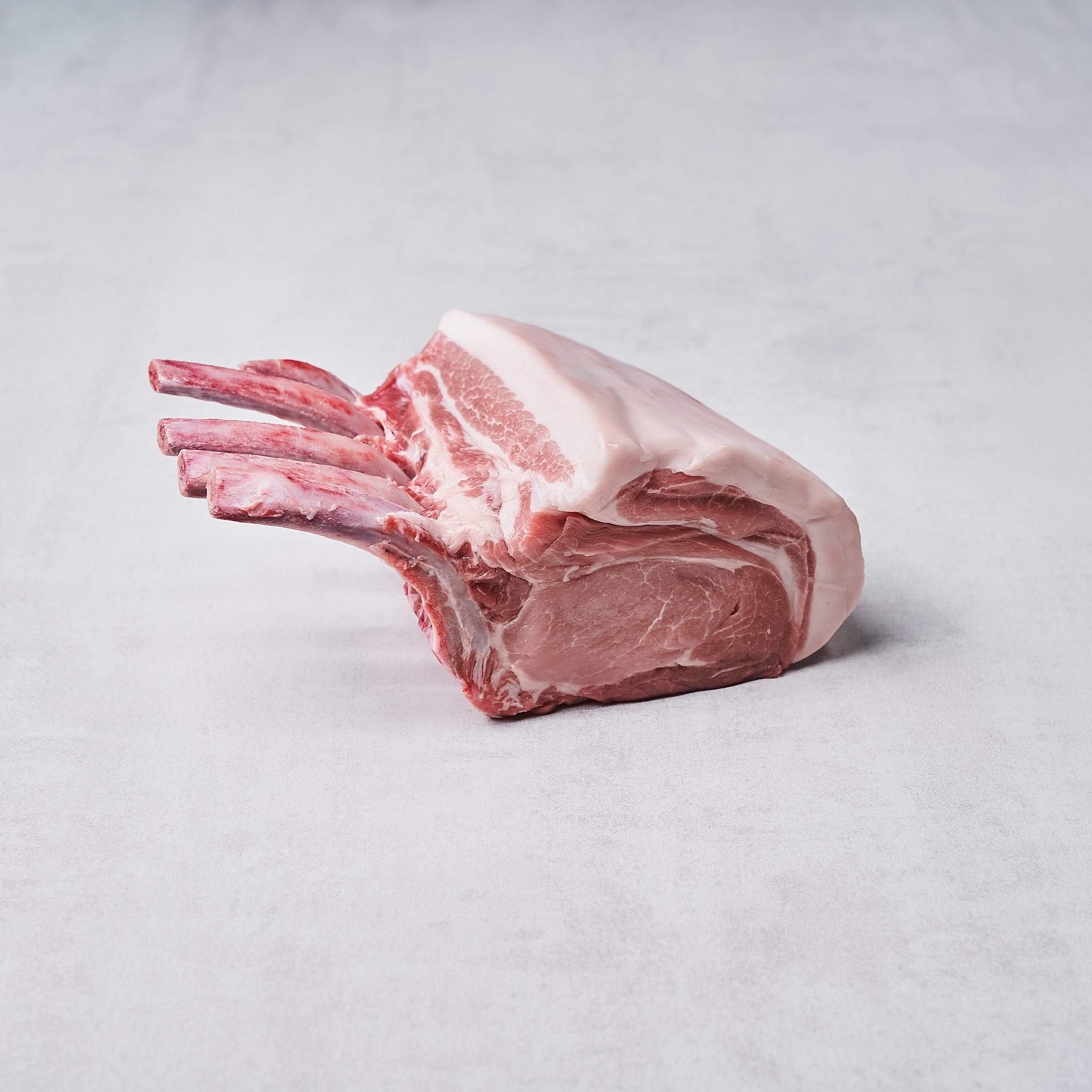 Tomahawk-Steak vom Schwein Produktfotografie